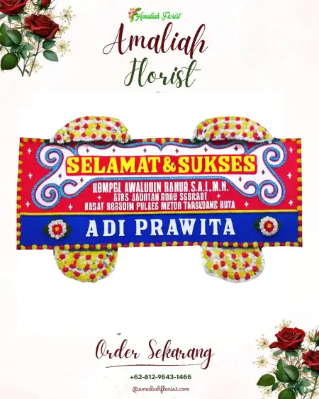Papan Bunga Ucapan Selamat Amuma
