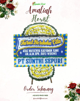 Papan Bunga Duka di Amuma